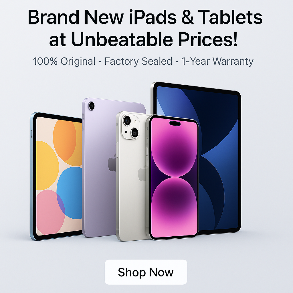 RAND NEW IPADS & TABLETS